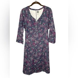 REI Women's Multicolor Floral Print Midi Dress Size XL